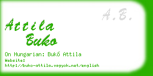 attila buko business card